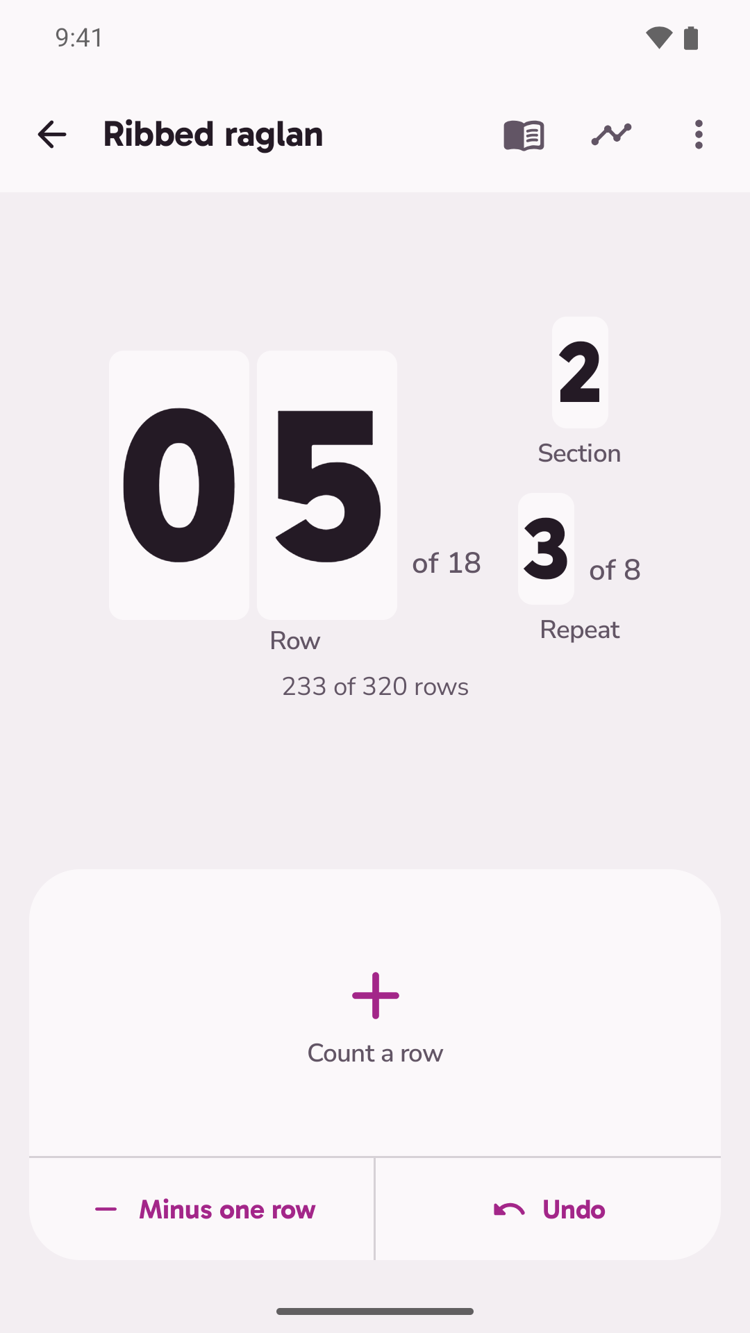 Row, repeat and section drums side by side